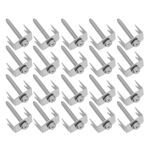 Clavos para madera blanda en huertos Homoyoyo fijación de mallas con 4 puntas de plata 2