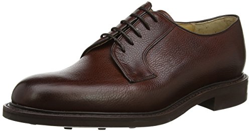 Image of BARKER Nairn Men's Lace-Up Oxford Shoes - Handcrafted Luxury Leather Derby Dress Shoes for Formal Wear