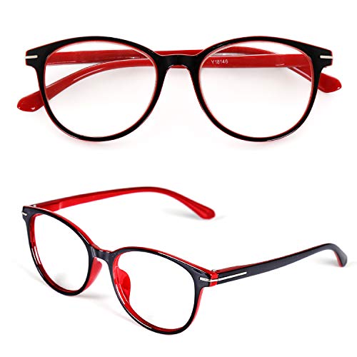 TOPSTARONLINE Lesebrillen unisex mode Flexibel Lesehilfe ovaler Rahmen Brille feder scharnier Lesebrille Cover
