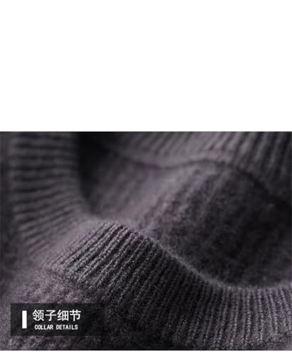Men' Sweater Pullovers Thick Sweater Warm Knit Loose Bottoming Tops2