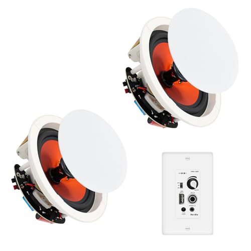 Herdio 4" Bluetooth Ceiling Speakers 240W, 2-Way, Wall Mount