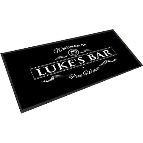 Artylicious Personalised Bar Mat bar runner Welcome pints beer counter mat Cover