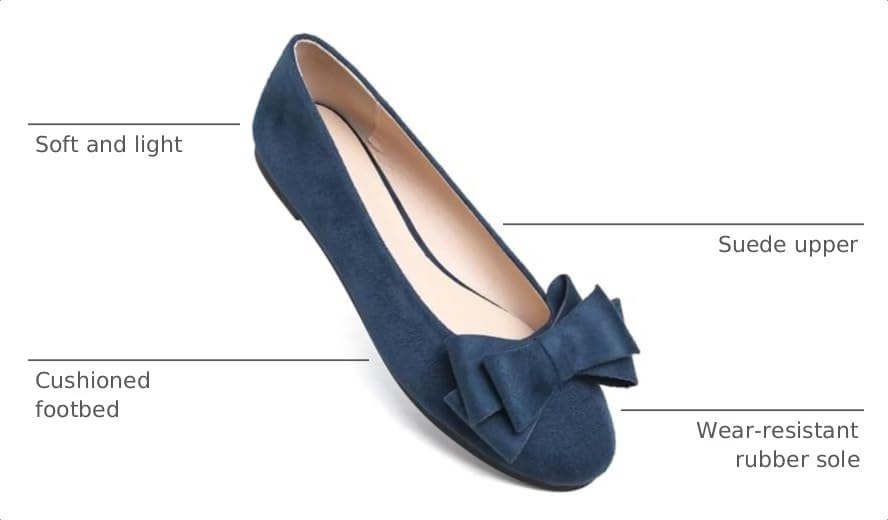 Image of TN TANGNEST Women Fashion Bowknot Flats Comfort Pointed Toe Dress Shoes