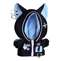 猫耳フード付き水色ぬいぐるみ 猫耳フード付きぬいぐるみ服 15cmほど用 - メルカリ