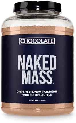 NAKED Chocolate Mass Gainer - All Natural Weight Gainer Protein P...