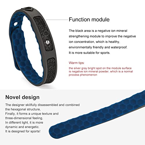 Faruxue AntiStatic Wristband Rhombus Cordless Silicone Bracelet Anti