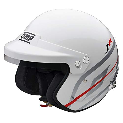 Prodotto omp originale Omp J-R Hans Casco da Karting, Bianco, XL