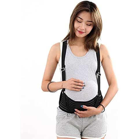 ESFIVHO Maternity Antepartum Belt Pregnant Women Abdominal Support Waist Belly Band Back Brace Cover