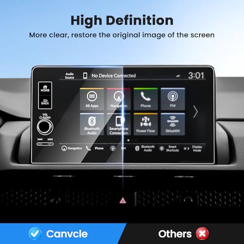 Canvcle Screen Protector for 2022-2026 Honda Civic/2023-2026 Honda CRV/HRV/Pilot & 2023-2026 Acura Integra, 9 Inch Touch Screen Protector Tempered Glass Navigation Display Infotainment Protective Film by Canvcle - Image 6