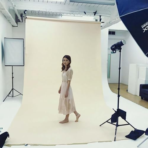 GFCC 8FTX10FT Ivory Backdrop Background for Photography Photo Booth Backdrop for Photoshoot Background Screen Video Recording Parties Curtain — view 4