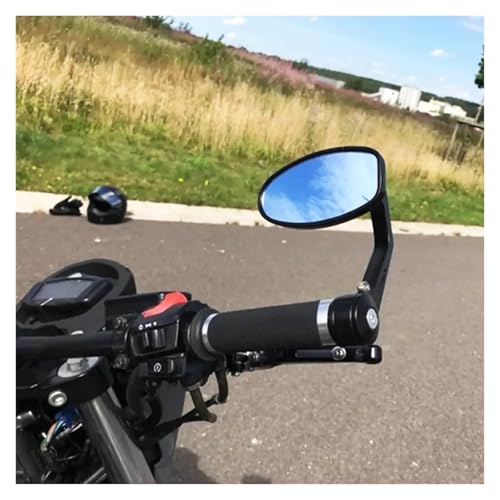 Espejo retrovisor de aluminio CNC para manillar de moto de 22mm 5