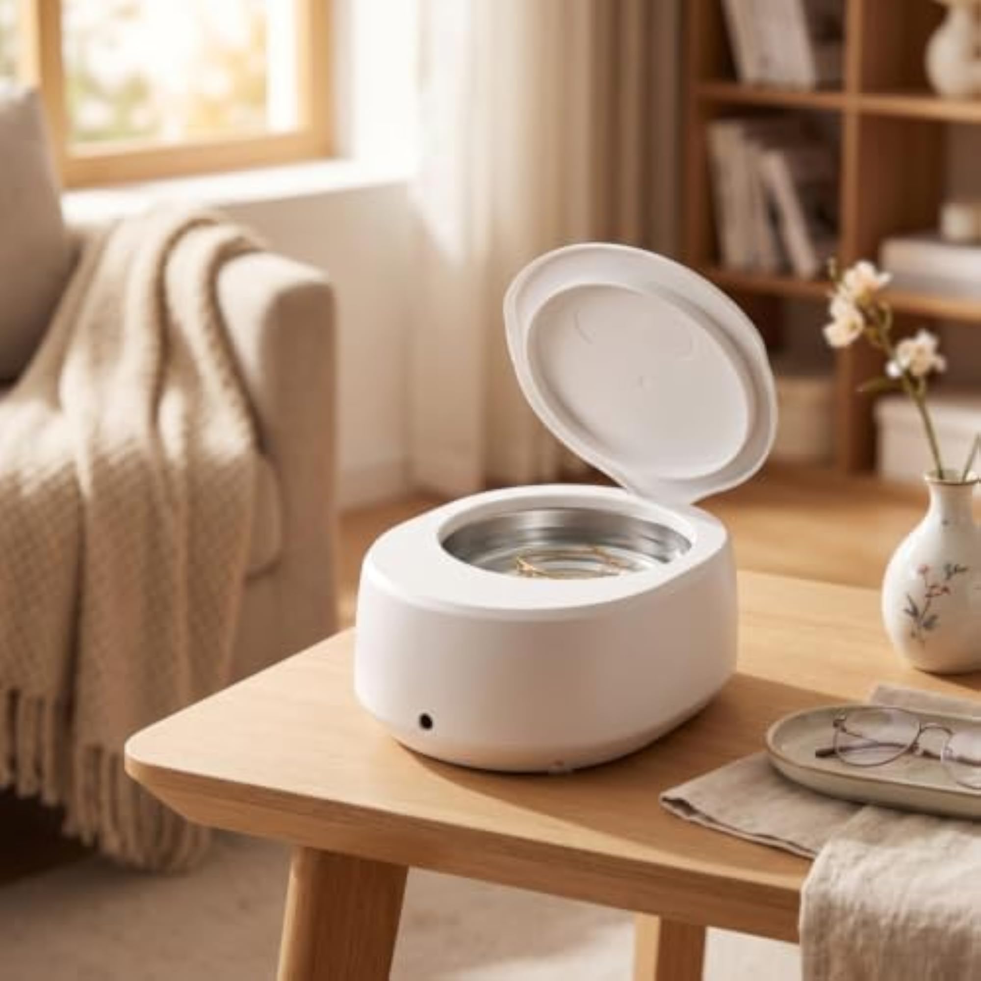 Compact Sonic Cleaner, Portable for Denture Wearers & Watch Collectors