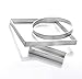 De Buyer - Tart Ring Square Perforated - Valrhona L 7'' Ht ¾''