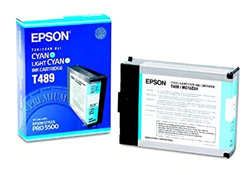 Encre cyan Epson ColorFast T489011 haute longévité