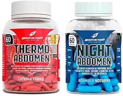 Combo Termogênico Dia e Noite, Night Abdomen 60 Cápsulas + Thermo 60 Cápsulas, Definição e Queima de Gordura