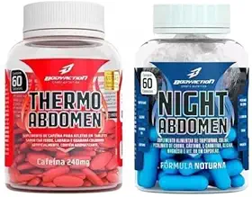 Combo Termogênico Dia e Noite, Night Abdomen 60 Cápsulas + Thermo 60 Cápsulas, Definição e Queima de Gordura