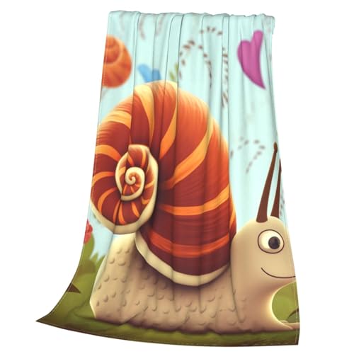 Couverture en micro polaire escargot 127x152 cm pour canapé - 4