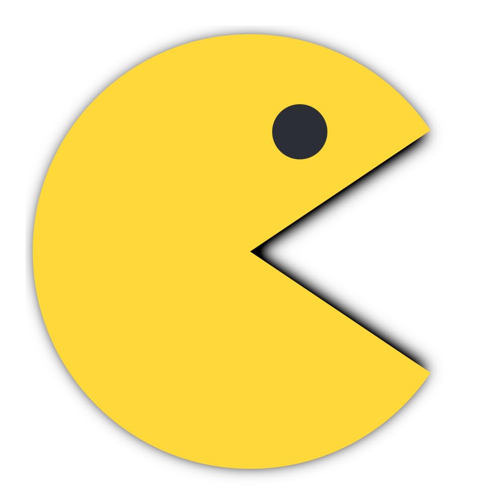 Havati Vibe Sticker. Sticker 300 Mm 1 Piece Yellow Retro Gamer Smiley Xxl Wall Vinyl