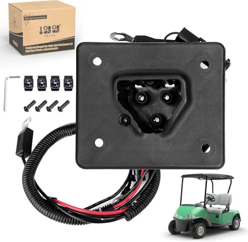 10L0L 48V Golf Cart Battery Charger Receptacle Plug for EZGO RXV & TXT 2008-up Electric, EZGO 2Five (2010-Up) & Delta-Q Charging, OEM# 602529, 604321, 611219 Replacement