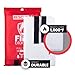 Rescue+ Emergency Fire Blanket for Home, Kitchen, Workplace & Travel, 40” x 40” Fiberglass Flame Retardant Safety Blanket, Fire Suppression for House, Camping, Car Emergencies - 1 Pack