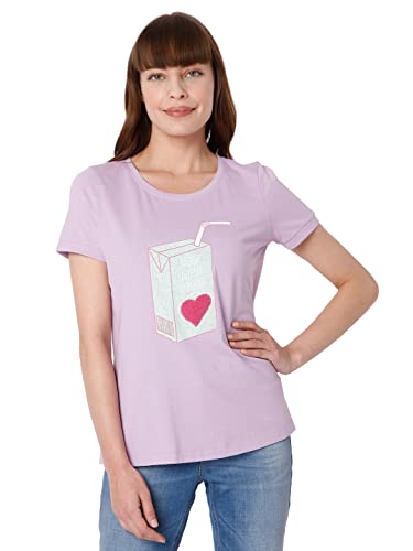 Image of VERO MODA Women's Cotton Regular Fit T-Shirt