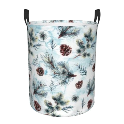 Cesto Para Ropa Sucia 60L, Patrón De Piña Redonda De Almacenamiento Plegable Decorativas Cesta De La Manta, Para Dormitorio, Dormitorios De Niños, Lavandería