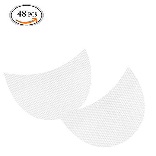 MLMSY Professional 48 Pcs White Color Soft Lint Under Eye Lip Patch Pad Sticker Tapes False Eyelash Eye Lashes Extension Makeup Tool Lip Powder Holder (48 Pcs)