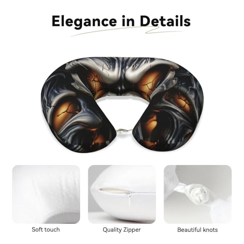Almohada cervical de espuma viscoelástica de viaje miniatura 3