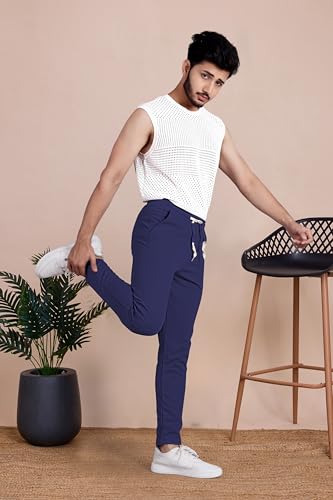 Image of Septem Men's Cotton Blend Track Pants for Active Lifestyles, Stylish Design Comfortable and Versatile Active Wear Combo Pack of 2|81