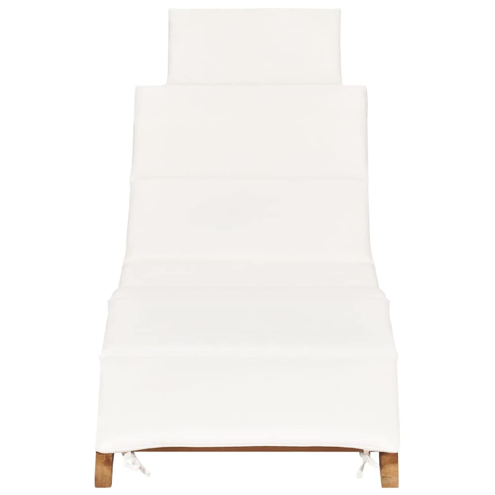Homgoday Set di 2 sedie a sdraio con cuscini in legno massello di teak, lettino da giardino, lettino da campeggio per spiaggia, all'aperto, balcone, terrazza A