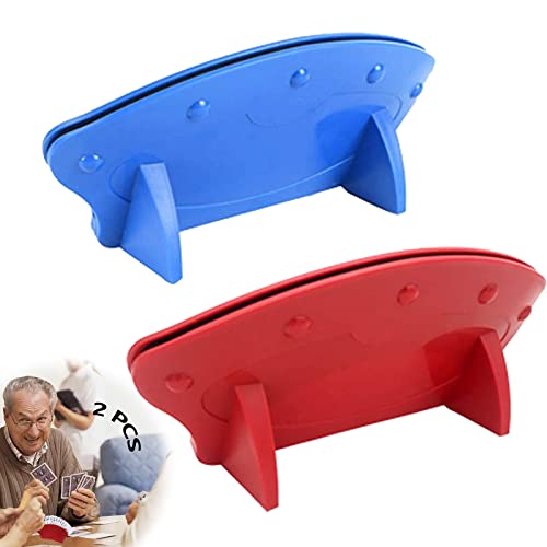 Soportes para Naipes Soportes para Juegos De Cartas De 2 Piezas Jugando a Las Cartas Sin Manos Manos para Tarjetas De Póquer para Niños Adultos Personas Mayores Entretenimiento Relajante Cover