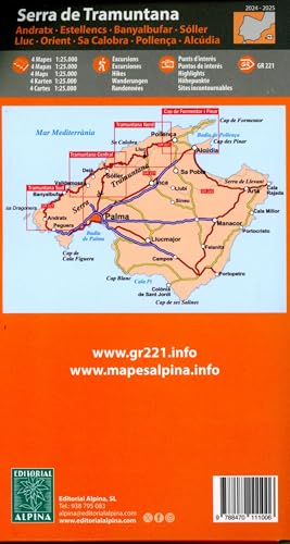 Serra de Tramuntana - Mallorca 4 maps – vue 2