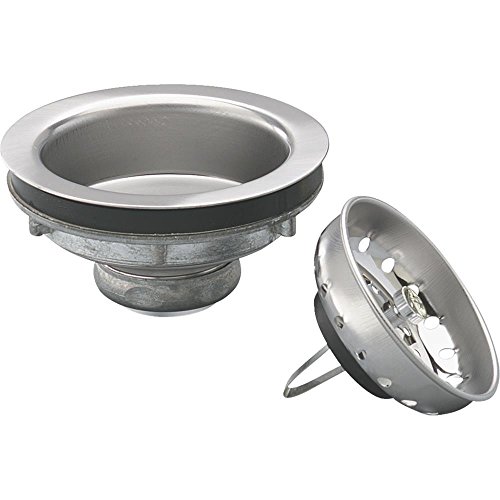 Colador de acero inoxidable Keeney 1437SS con canasta estilo resorte