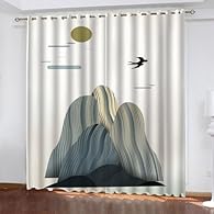 [Including] - The packaging includes 2 panels. The total width is 264 and the height is 240cm, corresponding to a size of 132x240cm (51x94 inches) for each curtain. Fabric - Soft microfibers. Super soft, very comfortable. Bright colors and vivid imag...