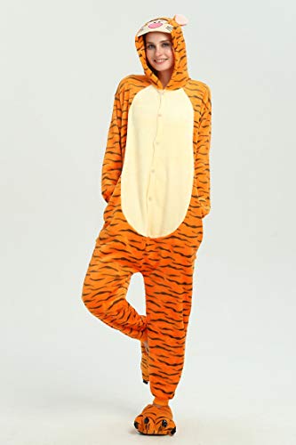 Miniatura 2 de Kimily-Uk Monkey Kigurumi Flanela Unicornio Pijamas La Ropa De Noche Del Traje Onesie 3d Novedad Tigre Cartoon Animal Cosplay Disfraces Mascotas Carnaval Navidad Ropa Especializada Para Adultos