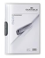 Durable Klemm-Mappe Duraswing, bis 30 Blatt A4, transparent, 5er Packung, 229037