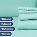 King Size 4 Piece Sheet Set - Comfy Breathable & Cooling Bed Sheets Set - Hotel Luxury Bedding for Women, Men, Kids, Teens, Boys & Girls - Deep Pockets, Ultra-Soft, Wrinkle Free - Oeko-Tex - Spa Blue
