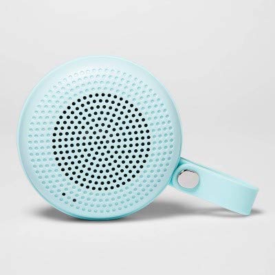 Heyday Round Portable Bluetooth Speaker in Light Teal color.