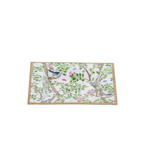 Jaye’s Studio Handpainted Gold-Trim Tray