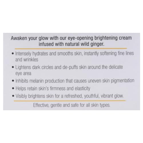 e.fek.tiv beauty wild ginger amazing eye cream- deeply hydrates and moisturize- collagen booster- Vegan- Sulfate- free- Unisex- 0.7 fl oz