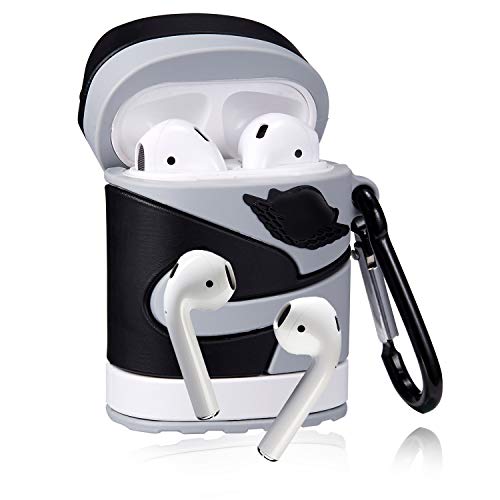 Gift-Hero Compatible with Airpods 1&2 Soft Silicone Cute Case, Cartoon 3D Fun Luxury Funny Cool Designer Kits Character Skin Fashion Stylish Chic Cover for Girls Boys Kids Teens Air pods (Grey Shoes)