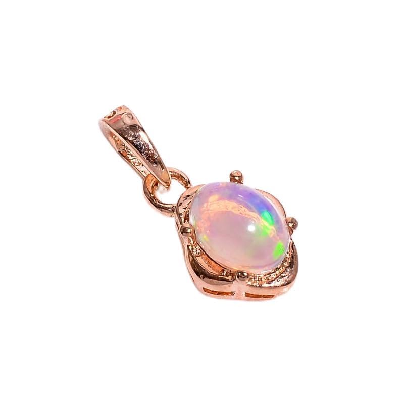 Pendentif opale éthiopienne naturelle bijou quotidien en argent fait main