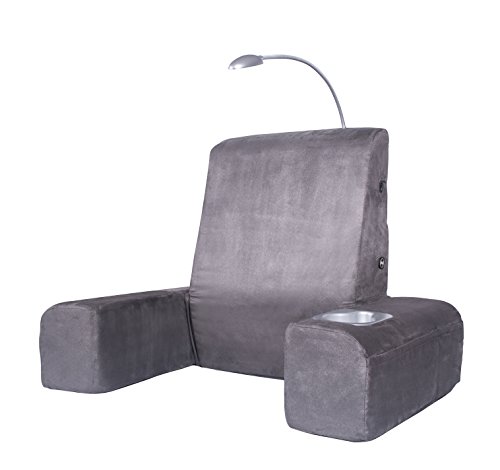 Carepeutic Backrest Lounger with Heated Shiatsu Massage, 15 Pound, Gray