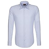 Seidensticker Herren UNO SUPER Slim Businesshemd, Blau (blau 13), 36