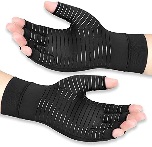 Copper Arthritis Compression Gloves Women Men Relieve Hand Pain Swelling and Carpal Tunnel