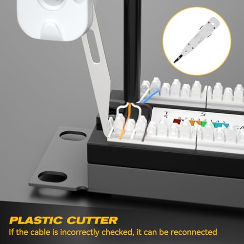 2 Stück lsa Auflegewerkzeug,lsa Plus Anlegewerkzeug,Auflegewerkzeug Netzwerk Cat 7,Netzwerkdose Aufputz Netzwerkkabelzange Werkzeuge,Elefondose Unterputz Zur Prüfgeräte Tools Multifunktionale Set