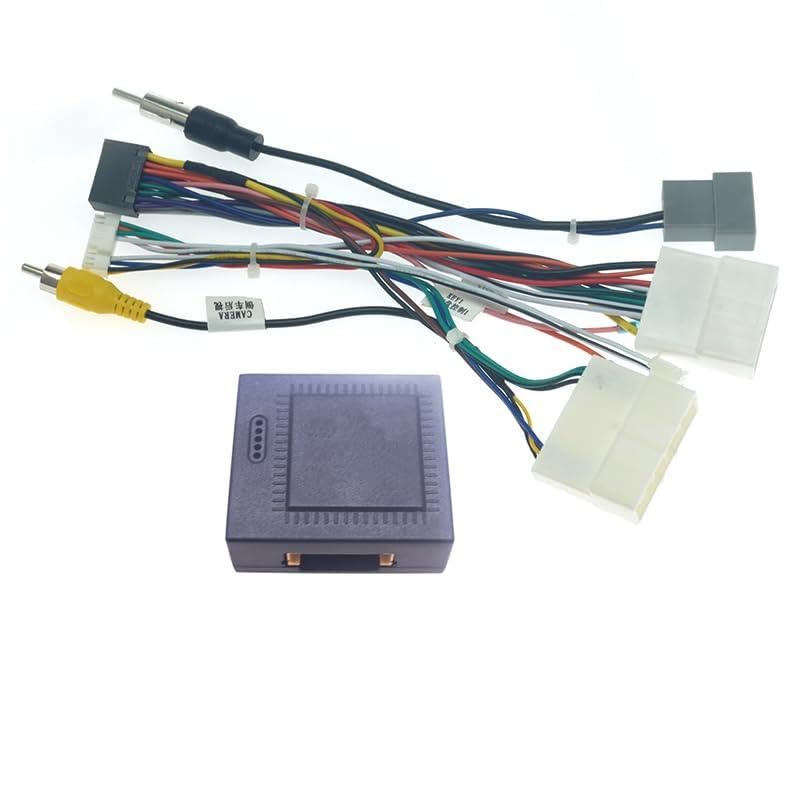 Car 16pin for Audio Wiring Harness with Canbus Box for Nissan Venucia T70 T90 Aftermarket Stereo Installation Wire Adapter - (Color Name: Harness CANBUS Box)