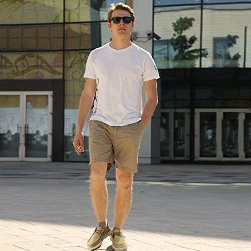 Gqq Mens Slip-On Loafers Casual Shoes - Men Boat Shoes Canvas Lightweight Softsole Comfortable Walking Shoes Khaki Size 14 #TOP6
