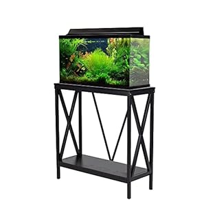 29/37 Gallon Wood/Steel X-Series Aquarium Stand, with Lower Shelf, Black, (5X29-1)