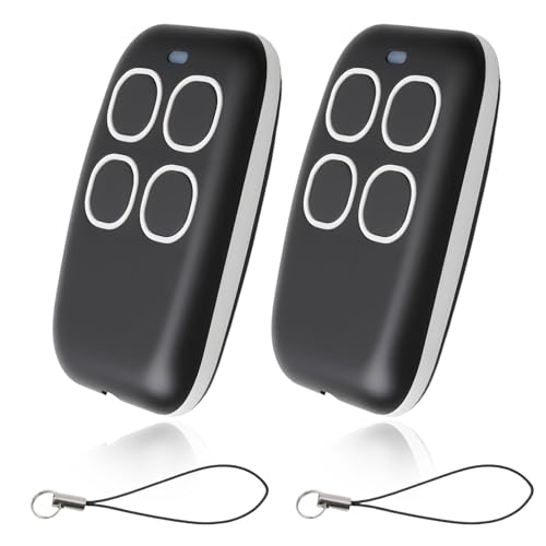 2PCS Télécommande Universelle Portail Garage de 280–868 MHz Universel 4 en 1 Multifréquence Porte Garage Rolling Code Telecommande Compatible avec Came TOP432EE/...